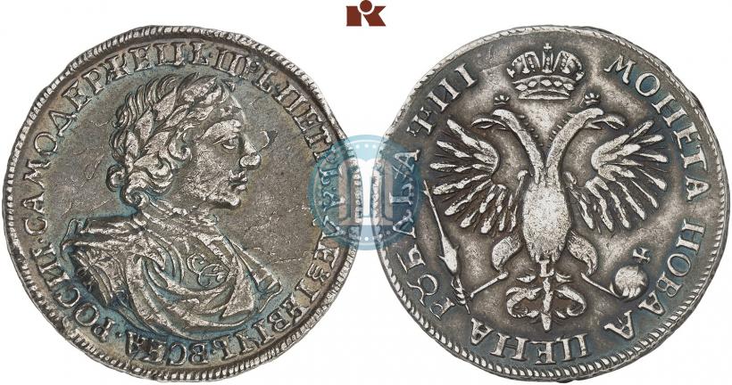 Фото 1 рубль 1718 года OK-L 