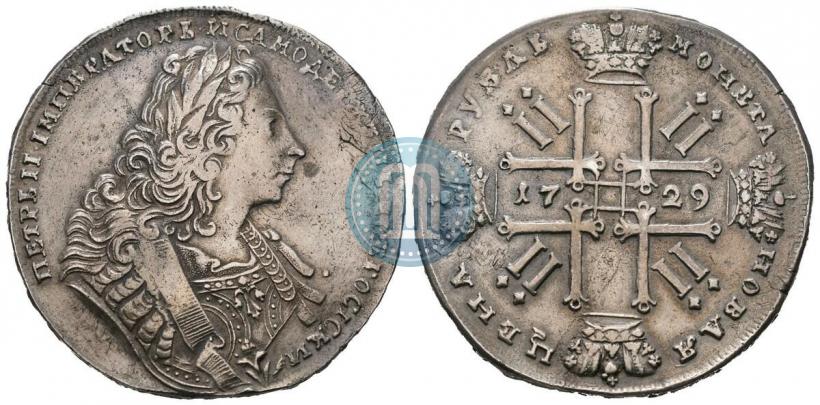 Фото 1 рубль 1729 года  "Тип 1729"