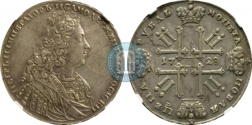 Picture 1 rouble 1728 year  "Type of 1728"