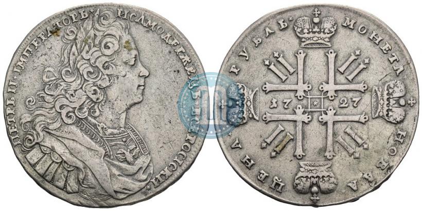 Picture 1 rouble 1727 year  "Moscow type"