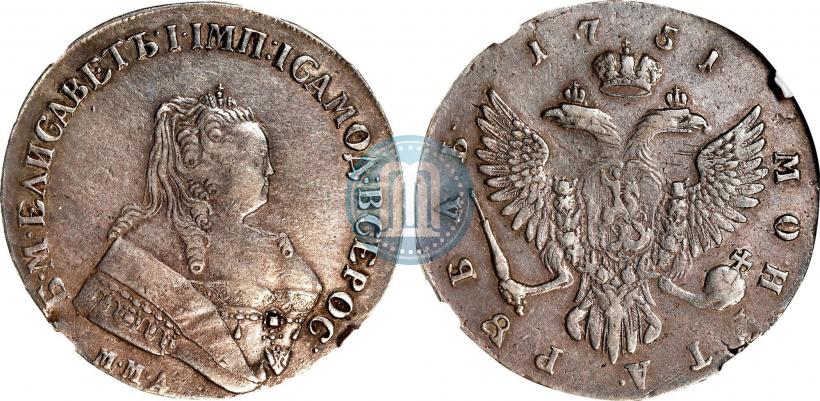 Picture 1 rouble 1751 year ММД 
