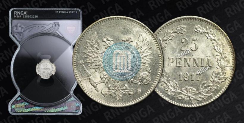 Фото 25 пенни 1917 года S 