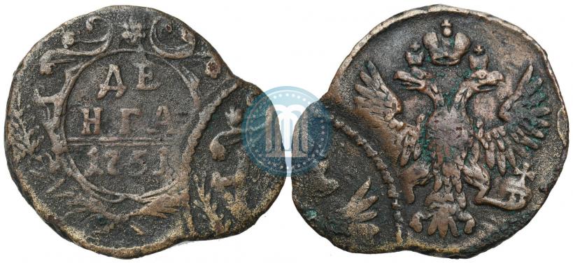 Фото Денга 1751 года  