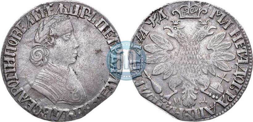 Фото Полтина 1704 года МД "Портрет работы Ф. Алексеева"