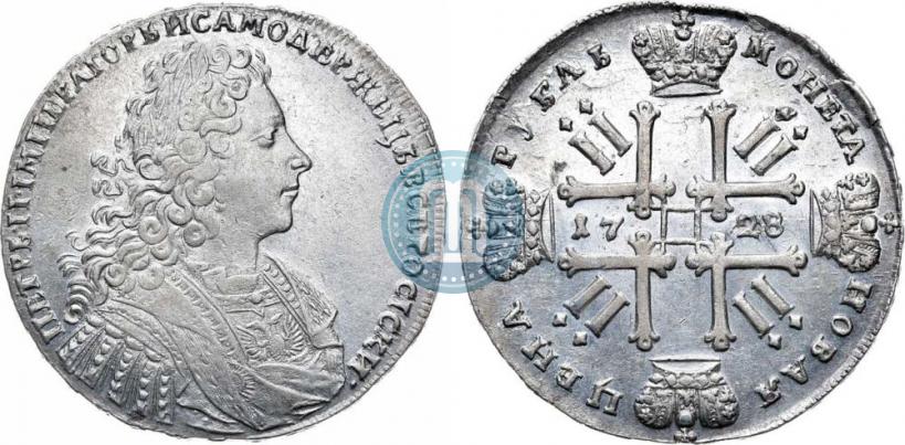 Picture 1 rouble 1728 year  "Type of 1728"