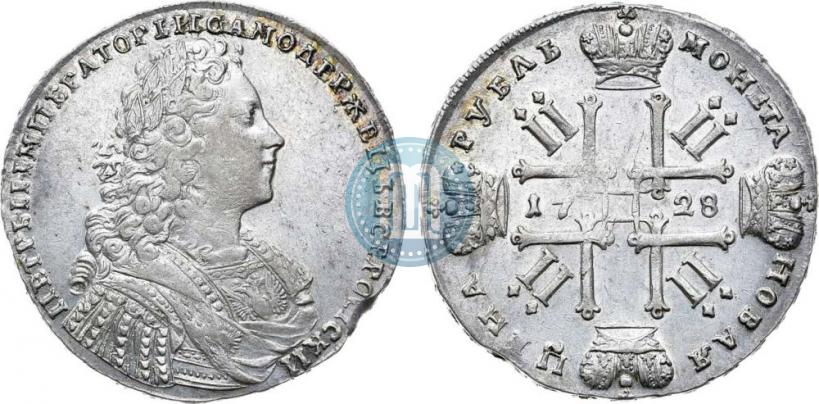 Picture 1 rouble 1728 year  "Type of 1728"