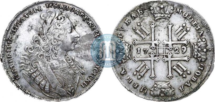 Фото 1 рубль 1729 года  "Тип 1729"