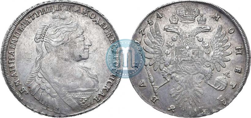 Фото 1 рубль 1734 года  "Тип 1735 года"