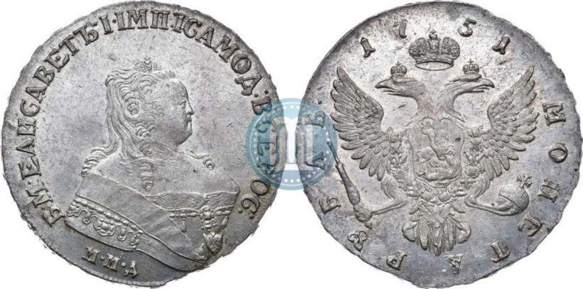 Picture 1 rouble 1751 year ММД 