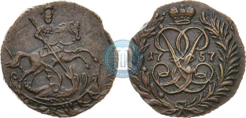 Фото Полушка 1757 года  