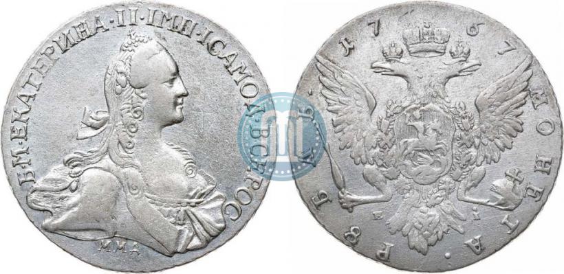 Picture 1 rouble 1767 year ММД-EI 