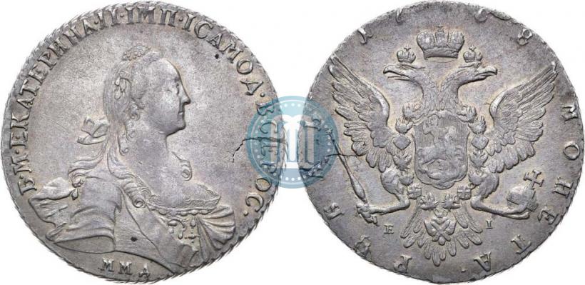 Picture 1 rouble 1768 year ММД-EI 