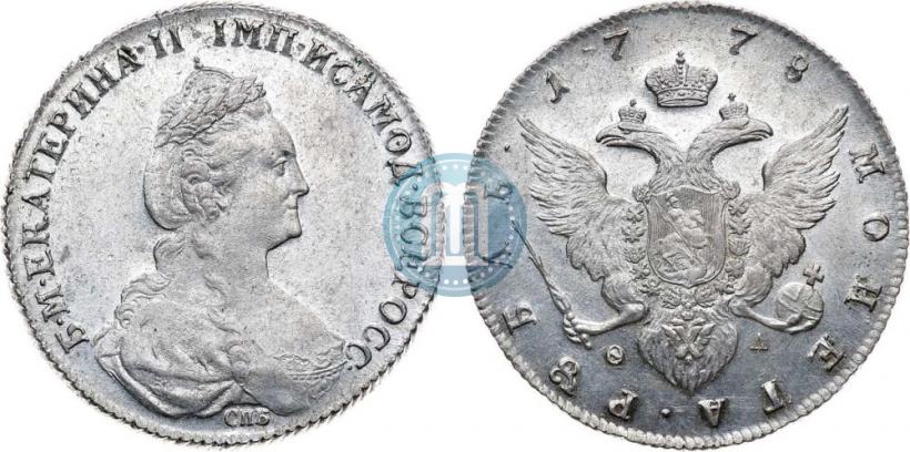 Picture 1 rouble 1778 year СПБ-ФЛ 