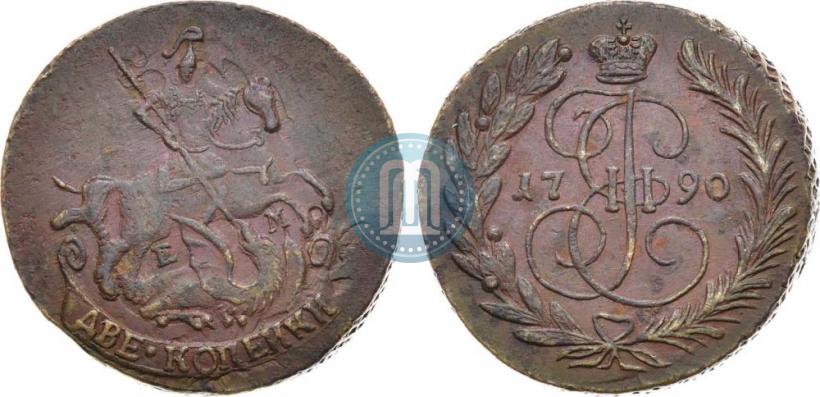 Фото 2 копейки 1790 года ЕМ 