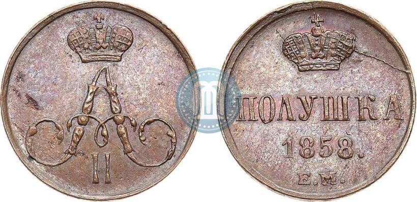 Picture Polushka 1858 year ЕМ 