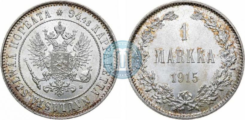 Picture 1 markka 1915 year S 