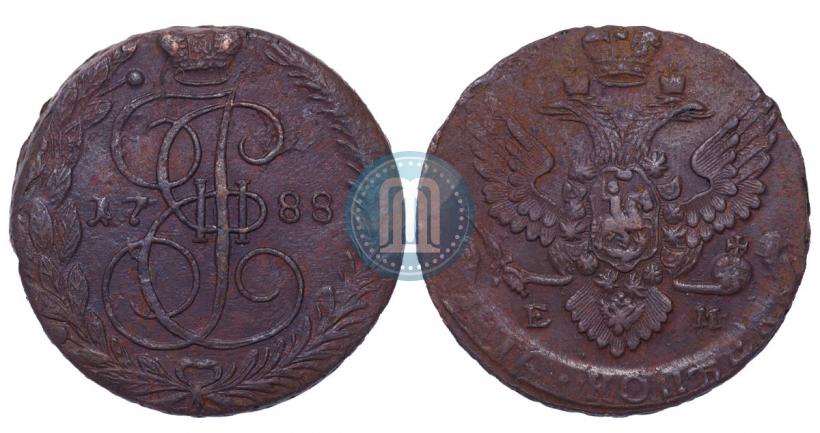 Фото 5 копеек 1788 года ЕМ 