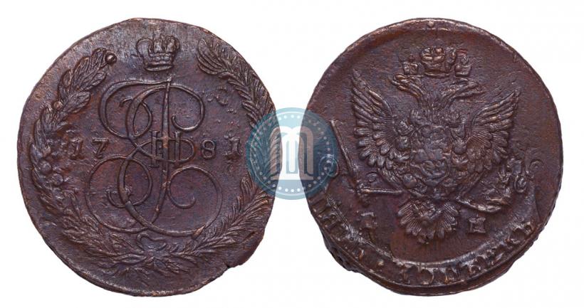 Фото 5 копеек 1784 года ЕМ 