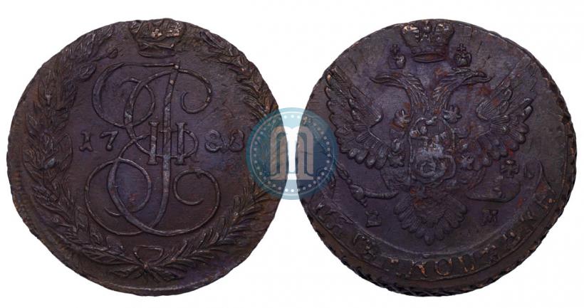 Фото 5 копеек 1788 года ЕМ 