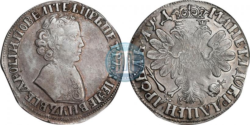 Picture 1 rouble 1704 year МД 