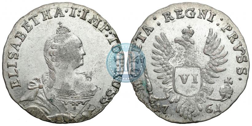 Picture 6 groszy 1761 year  