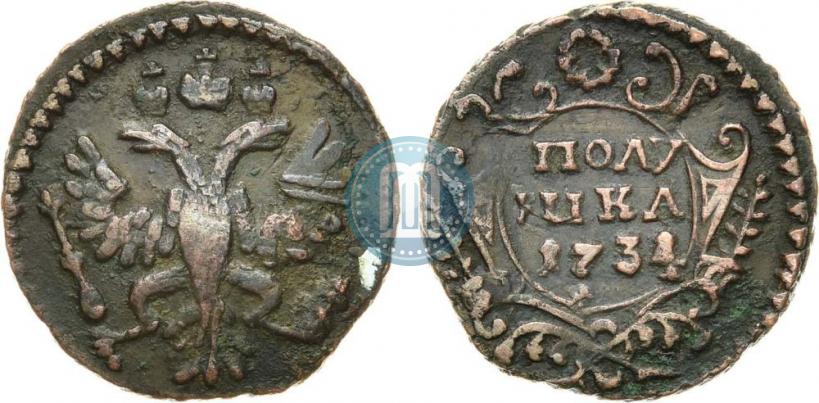 Picture Polushka 1734 year  