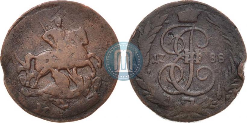 Фото 1 копейка 1788 года ММ 