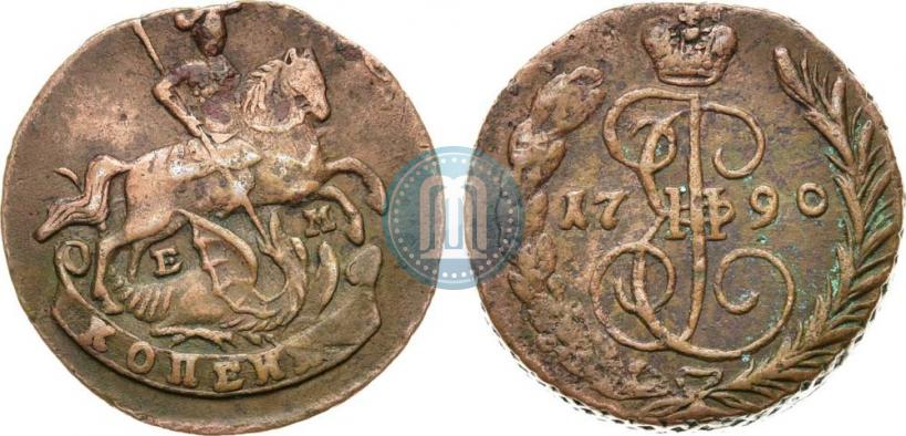 Фото 1 копейка 1790 года ЕМ 
