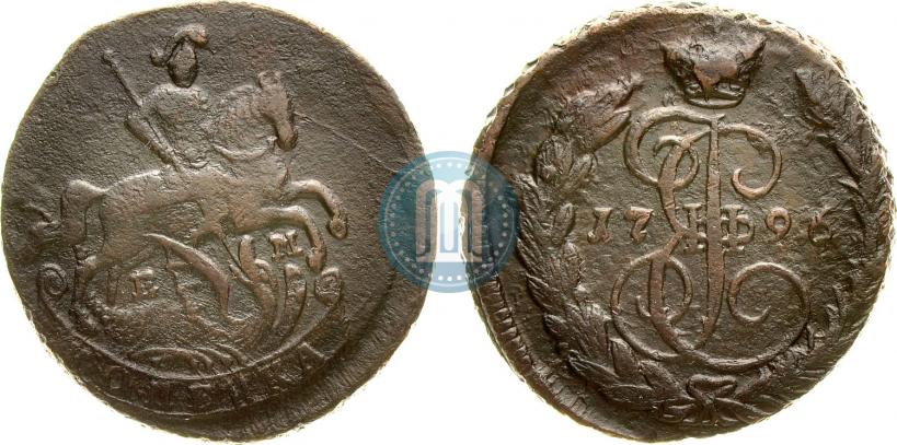 Фото 1 копейка 1796 года ЕМ 