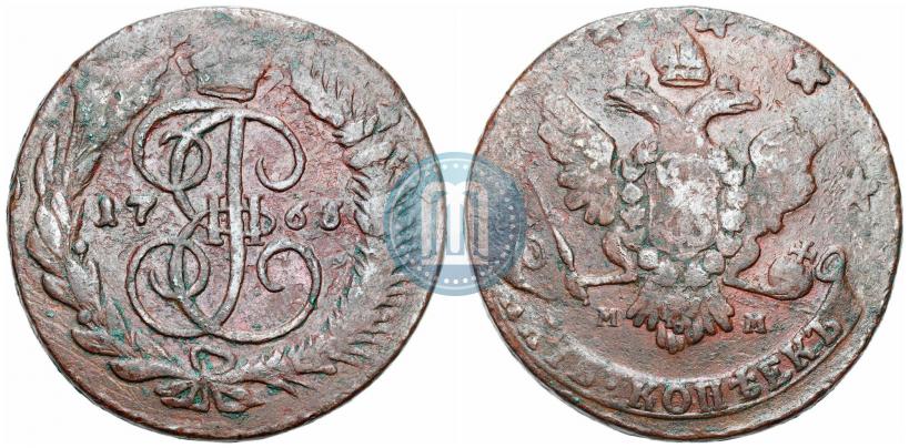Picture 5 kopecks 1766 year ММ 