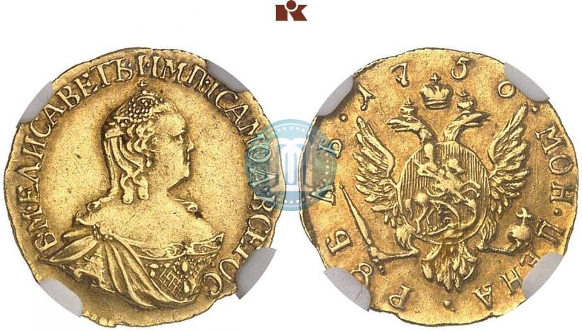Фото 1 рубль 1756 года  