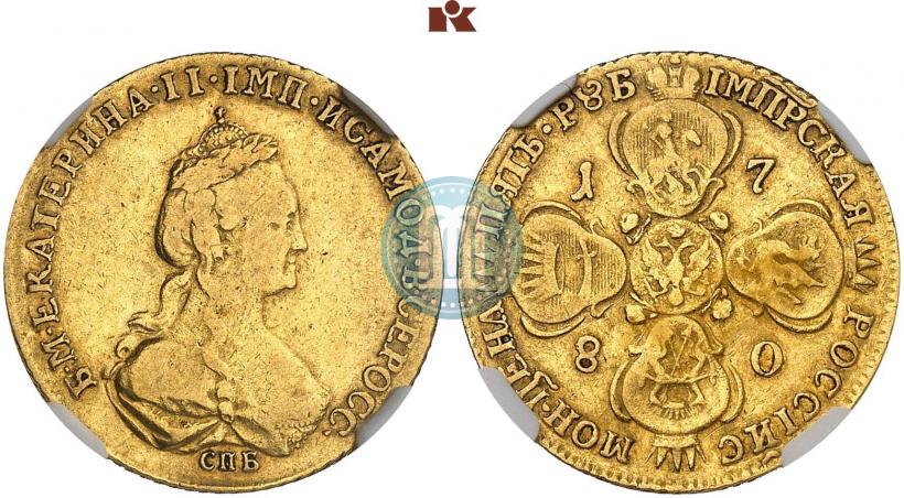 Picture 5 roubles 1780 year СПБ 