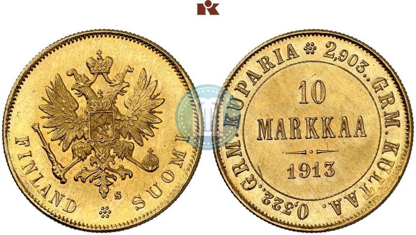 Фото 10 марок 1913 года S 
