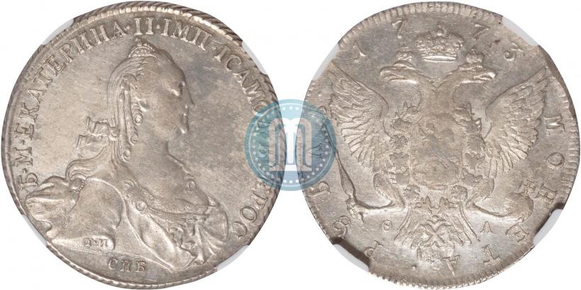 Picture 1 rouble 1773 year СПБ-ФЛ 