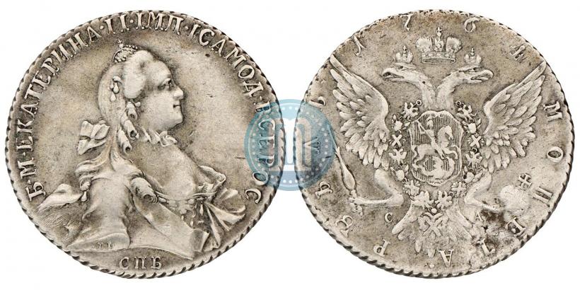 Picture 1 rouble 1764 year СПБ-СА 