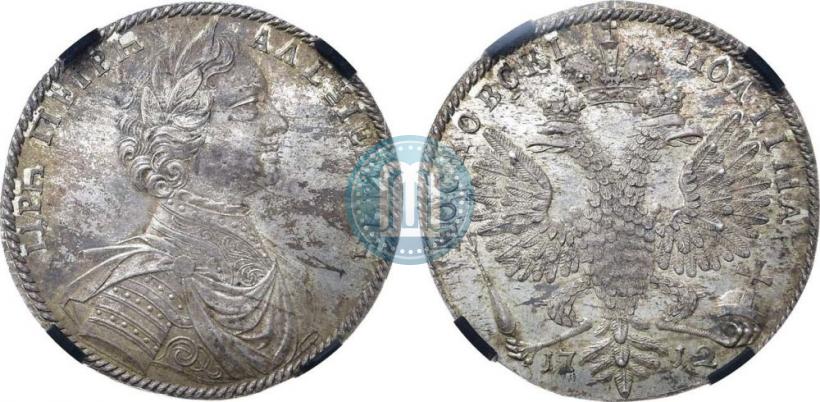 Picture Poltina 1712 year  "Portrait by S. Gouin"