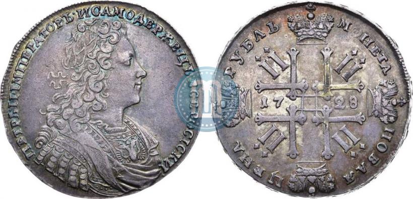 Picture 1 rouble 1728 year  "Type of 1728"