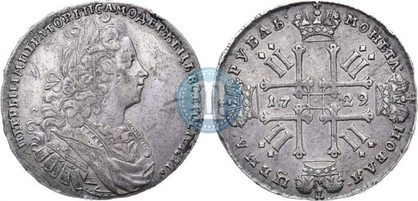 Picture 1 rouble 1729 year  "Type of 1727"