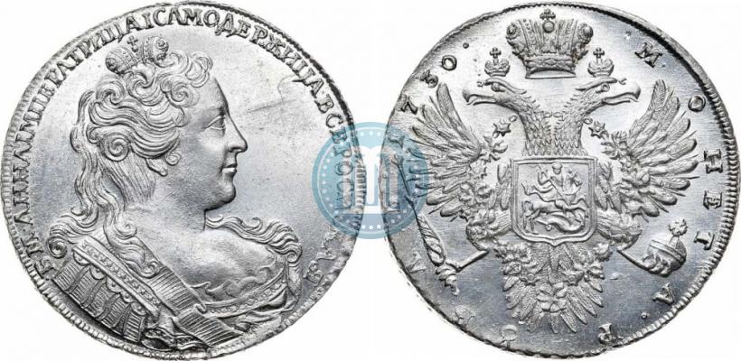 Фото 1 рубль 1730 года  