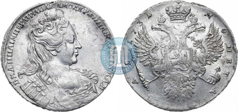 Picture 1 rouble 1731 year  