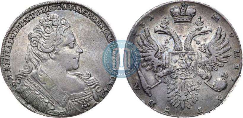 Фото 1 рубль 1731 года  