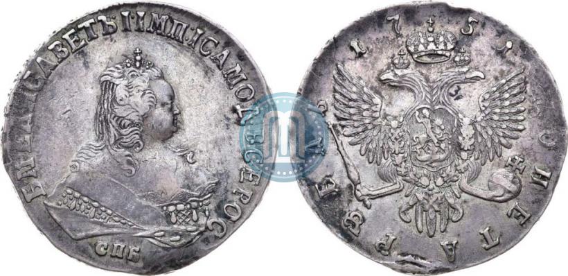 Picture 1 rouble 1751 year СПБ 