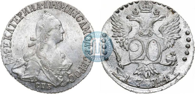 Picture 20 kopecks 1774 year СПБ 