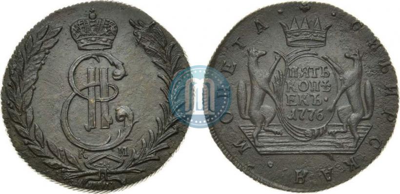 Picture 5 kopecks 1776 year КМ 