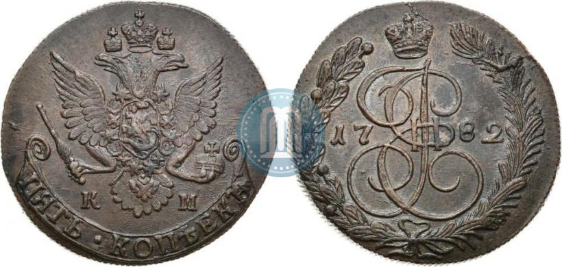 Picture 5 kopecks 1782 year КМ 