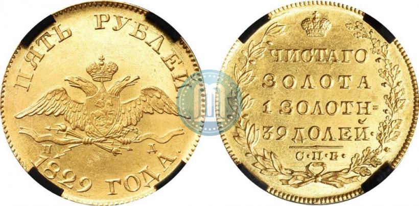 Picture 5 roubles 1829 year СПБ-ПД 