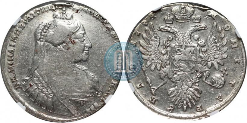 Фото 1 рубль 1734 года  "Тип 1735 года"