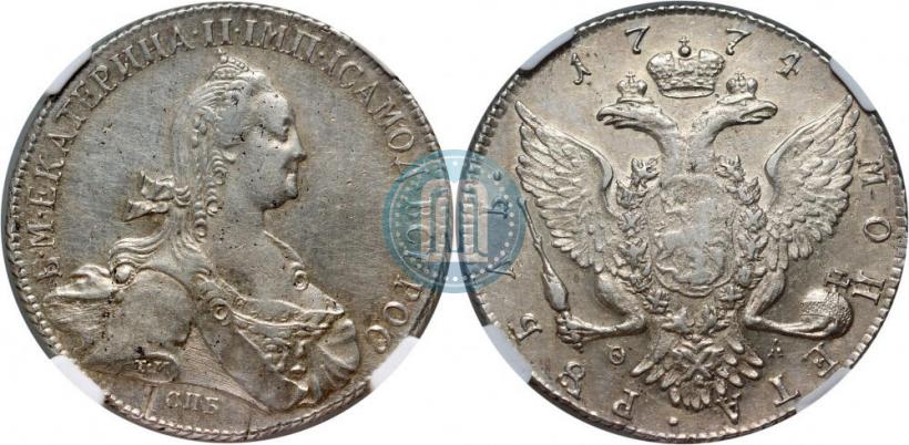 Picture 1 rouble 1774 year СПБ-ФЛ 