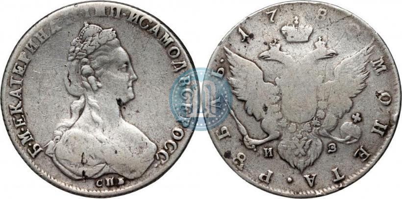 Picture 1 rouble 1780 year СПБ-ИЗ 