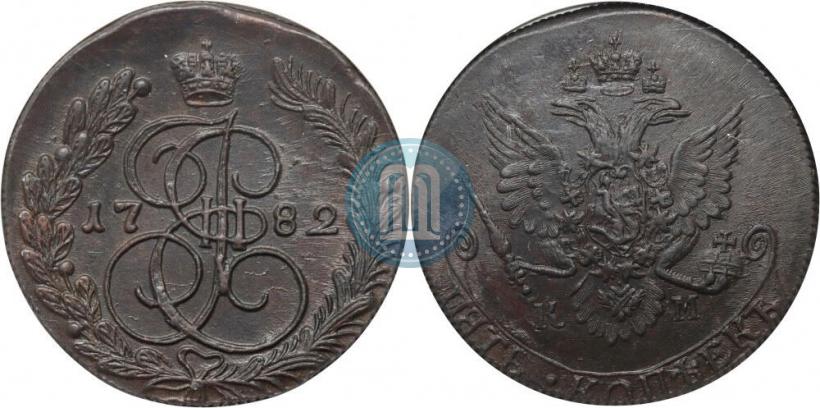 Picture 5 kopecks 1782 year КМ 